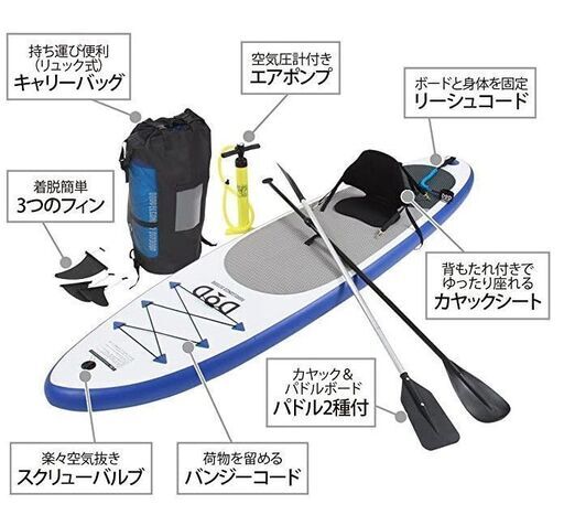 【早い者勝ち】2人乗りSUPボート（9/30まで）【ライフジャケット付】 早い者勝ち】2人乗りSUPボート（9/30まで）【ライフジャケット付】