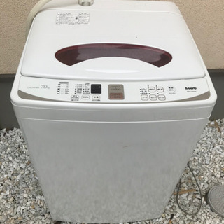 洗濯機　SANYO ASW-70 無料　0円