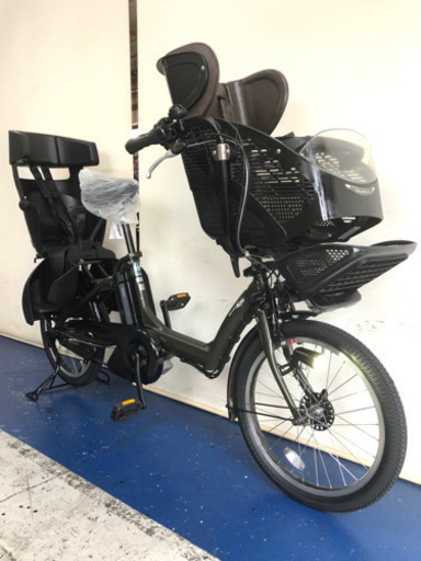ヤマハ　パスキッスミニ　20インチ 3人乗り 8.9ah 新型チャイルドシート　電動自転車