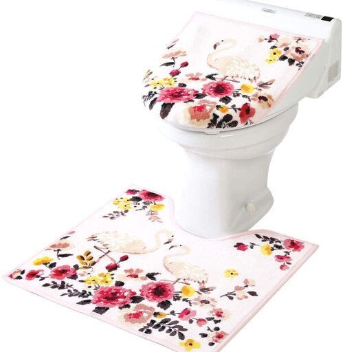 気分一新はトイレから トイレマットとカバーの花柄セット くらちゃん 西院の家庭用品 トイレ用品 の中古あげます 譲ります ジモティーで不用品の処分