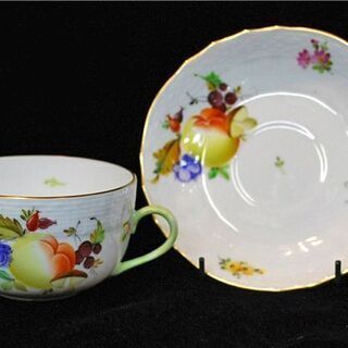 【WE】Herend ヘレンド フルーツコンポジション ティー カップ & ソーサー