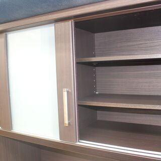 ニトリ 食器棚 (RIPE 90KBS-DBR) ☆大幅値下げ☆大田区配送・設置無料☆