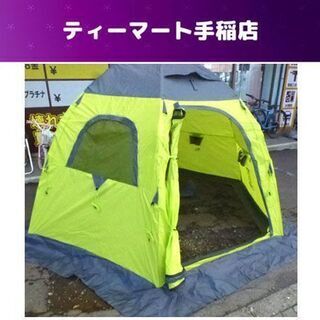 DOD/ディーオーディー ワンタッチフィッシングテント ワイド ライムグリーン ワカサギ釣り ドーム型 アウトドア ～5人用 PayPay対応