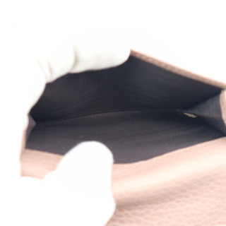 《GUCCI プチマーモント カードケース ピンクベージュ》 Aランク 送料無料