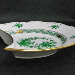 WE】Herend ヘレンド インドの華 クレセントディッシュ 2枚