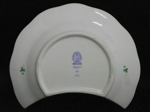 【WE】Herend ヘレンド インドの華 クレセントディッシュ 2枚 WE】Herend ヘレンド インドの華 クレセントディッシュ 2枚