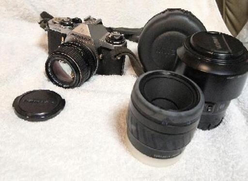 ◇ジャンク品　ME ペンタックス/PENTAX レンズ付き smc PENTAX-M MINOLTA AF ZOOM Xi 80~200mm　AF　MACRO 1:2.8（32）50mm ※動作未確認