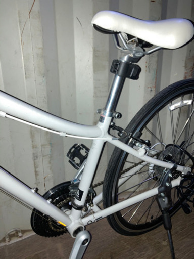 0919-32 Asahi ロードバイク　白 美品 鍵はありません