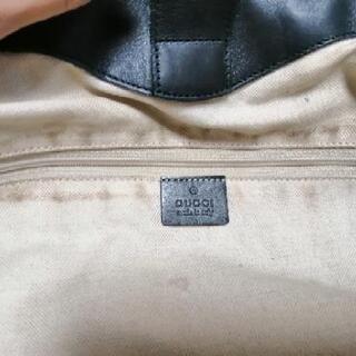 GUCCI グッチ 黒 手提げバッグ GGキャンバス ショルダーバッグ