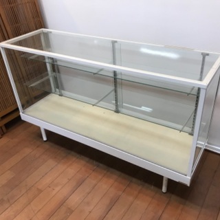タテヤマ ガラスショーケース 横型 後ろ扉 店舗 展示 タテヤマ ガラスショーケース 横型 後ろ扉 店舗 展示