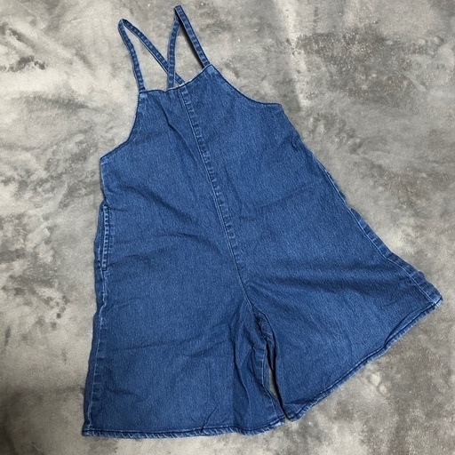 丸高衣料デニムサロペット オーバーオール つなぎ ガウチョパンツ 3児mama 京都のキッズ用品 子供服 の中古あげます 譲ります ジモティーで不用品の処分