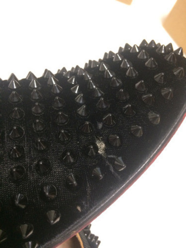 CHRISTIAN LOUBOUTIN　 BOY SPIKES ローラー ボーイ スパイク スタッズ ローファー スリッポン ブラック サイズ：27.0 クリスチャンルブタン