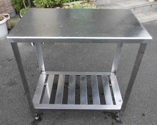 ☆USED☆業務用ステンレス/ガス台 作業台 【750×450×800㎜】75×45×80cm