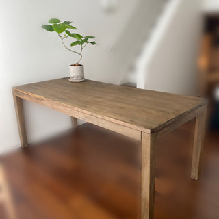 【※DIY塗装】無印良品無垢材テーブル　180×80