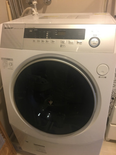 【販売確定】シャープ　ドラム式洗濯乾燥式　ES-H01B-WL