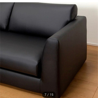 【取引終了】L字ソファ コーナーソファ 2人掛け 3人掛け ブラック (Nシールド)