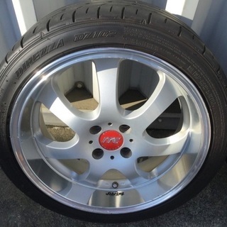 ★深リム　RAYS SEBRING ITC SPORT 17×7.0J/+45/PCD100-4H ★溝ありDUNLOP DIREZZA DZ102 205/45R17（2017年製）　★4本セット