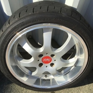 ★深リム　RAYS SEBRING ITC SPORT 17×7.0J/+45/PCD100-4H ★溝ありDUNLOP DIREZZA DZ102 205/45R17（2017年製）　★4本セット