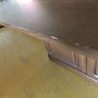 旭川家具◆上ケ嶋木工◆ライティングビューロー　デスク　机　天然木　北海道　インテリア　USED