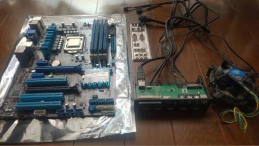 【パソコンパーツセット】CPU、メモリ、マザーボード、カードリーダーセット
