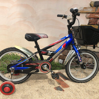 子供自転車ユーズド16 アメリカンイーグル 補助輪付幼児車