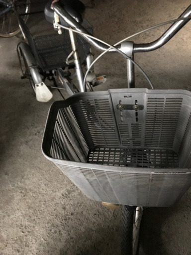 A-326】タイガー 三輪電動自転車 シルバーカラー 中古 激安 通電確認済