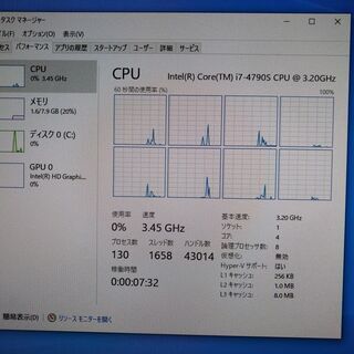 Core i7-4790S / MS-Office2019 / タッチパネル
