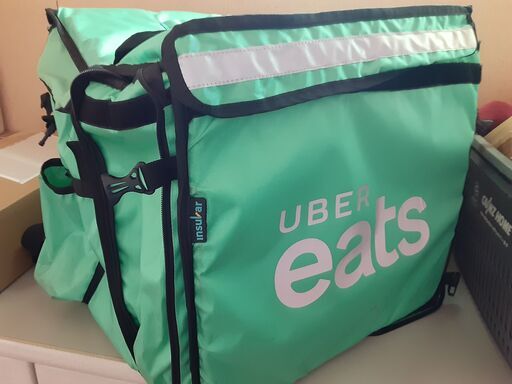 Uber Eats バッグ緑グリーンウーバーイーツ 配達宅配 保冷保温バッグ 