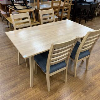 ニトリ ダイニング5点セット 天板キズ、スレ有 売場展開中 