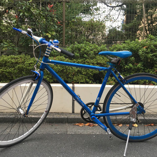 クロスバイク ブルー ホワイト