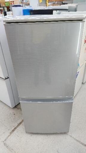 【クリーニング済み】SHARP（シャープ） 137L　２ドア冷凍冷蔵庫 「SJ-D14A-S」 （2015年製）
