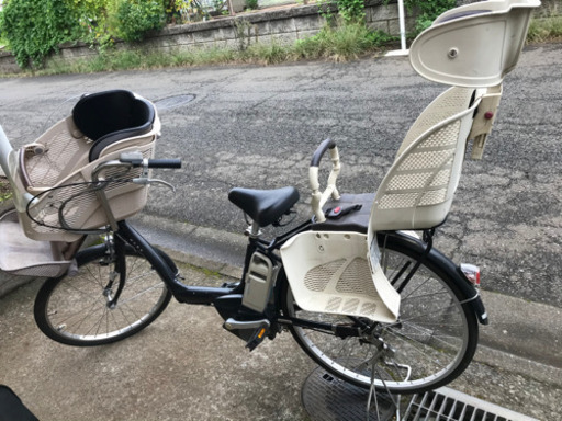 電動子ども乗せ自転車(レインカバー付き)