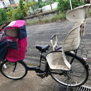 電動子ども乗せ自転車(レインカバー付き)