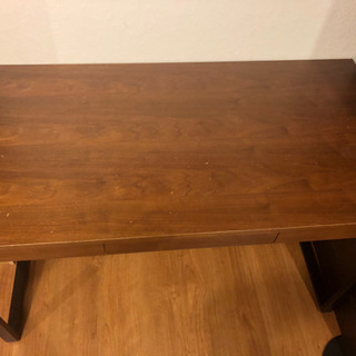 ウォルナット材　パワコンデスク　テーブル　ベルメゾン