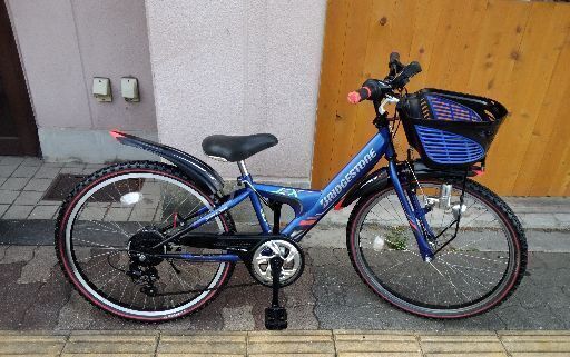 BRIDGESTONE EX[エクスプレス]24吋 ジュニアMTB 外装6段/ブルー 49