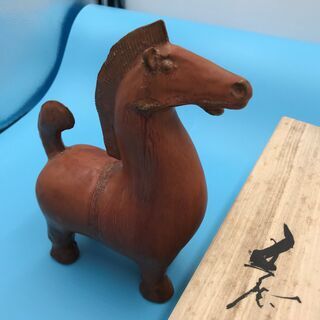 『★掘り出し品★』 高級陶芸 『前田五雲』 馬 『基本送料無料』 