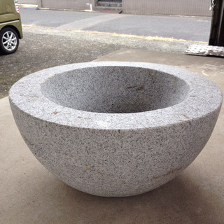 餅つき　石臼　焼杉うす台　セット　お正月　