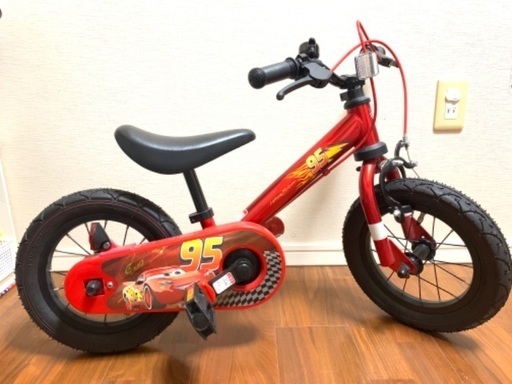 ★カーズ★自転車バランスバイク2in1デビュー‼︎