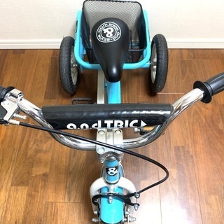 ☆三輪車☆カッコ可愛い‼︎うしろカゴ【アクアブルー】