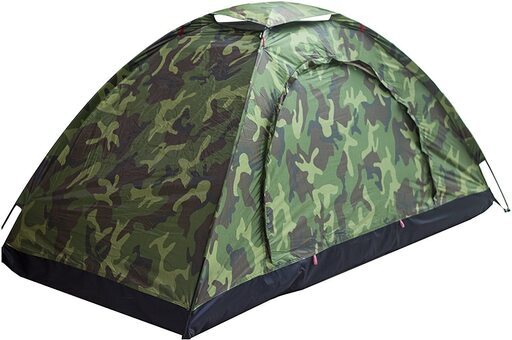 【新品】テント コンパクト 迷彩柄 キャンプテント ソロテント 小型テント 防災 緊急 【アウトドア用品】