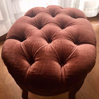 ヴィンテージ チェア くすみピンク ベルベット