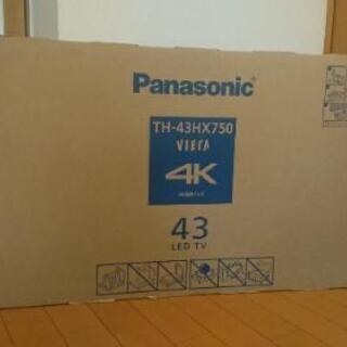 新品･未開封 43V型 4K 液晶テレビ　TH-43HX750
...