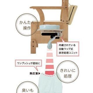 その他 【大幅値下げ】 電動巻取り式ポータブルトイレ「ラップポン 