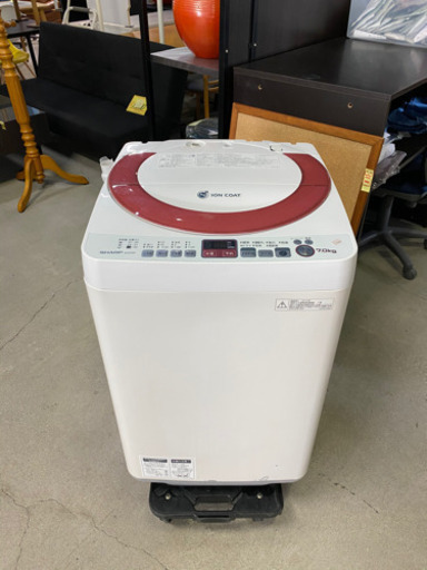 激安大特価！配送可能です！SHARP 全自動電気洗濯機 ES-KS70N-P 7.0kg洗い