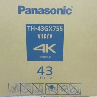 新品未開封 4K液晶テレビ 43V型 TH-43GX755 パナソニック ビエラ 2 ...