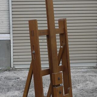 木製 大型 イーゼル アトリエイーゼル 油絵 キャスター付 高さ/角度