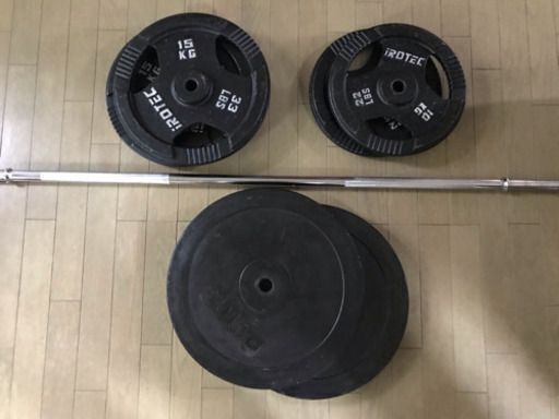 バーベルセット 100kg バーベルシャフト バーベルプレート バーベル