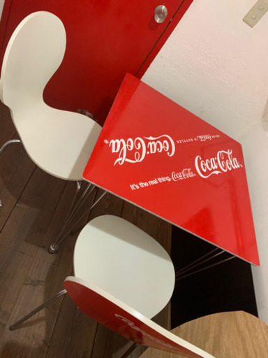 【9月末まで】コカコーラ　テーブル・チェア　セット