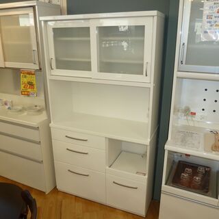 ニトリ☆食器棚・レンジボード☆横幅1390㎜☆中古☆春日井近隣配達、設置可能 ニトリ☆食器棚・レンジボード☆中古☆春日井近隣配達、設置可能No.0920