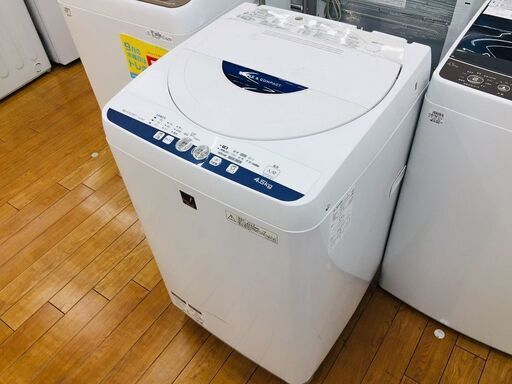 【トレファク鶴ヶ島店】SHARP(シャープ) ES-G4E2-KB 4.5kg全自動洗濯機